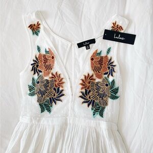 Lulu's Tickets To Paradise White Embroidered Maxi Dress